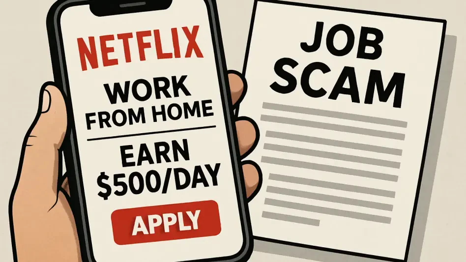 How Does a Fake Netflix Job Scam Steal Facebook Credentials?